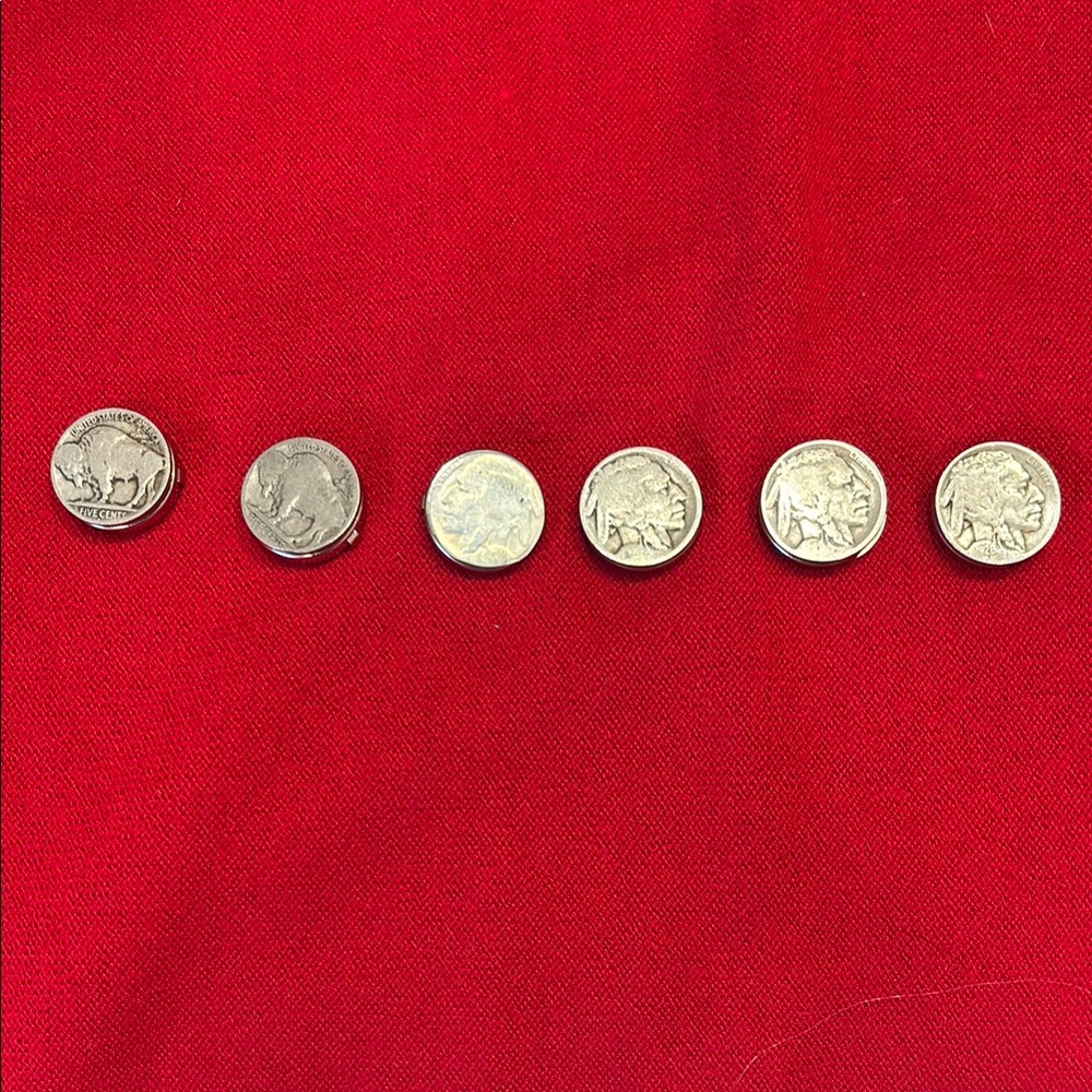 Buffalo Nickel Button Cover Coin Collection